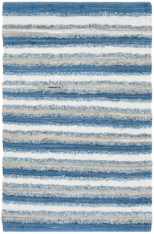 Safavieh Montauk Mtk951B Blue / Multi Striped Area Rug