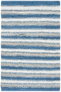 Safavieh Montauk Mtk951B Blue / Multi Striped Area Rug