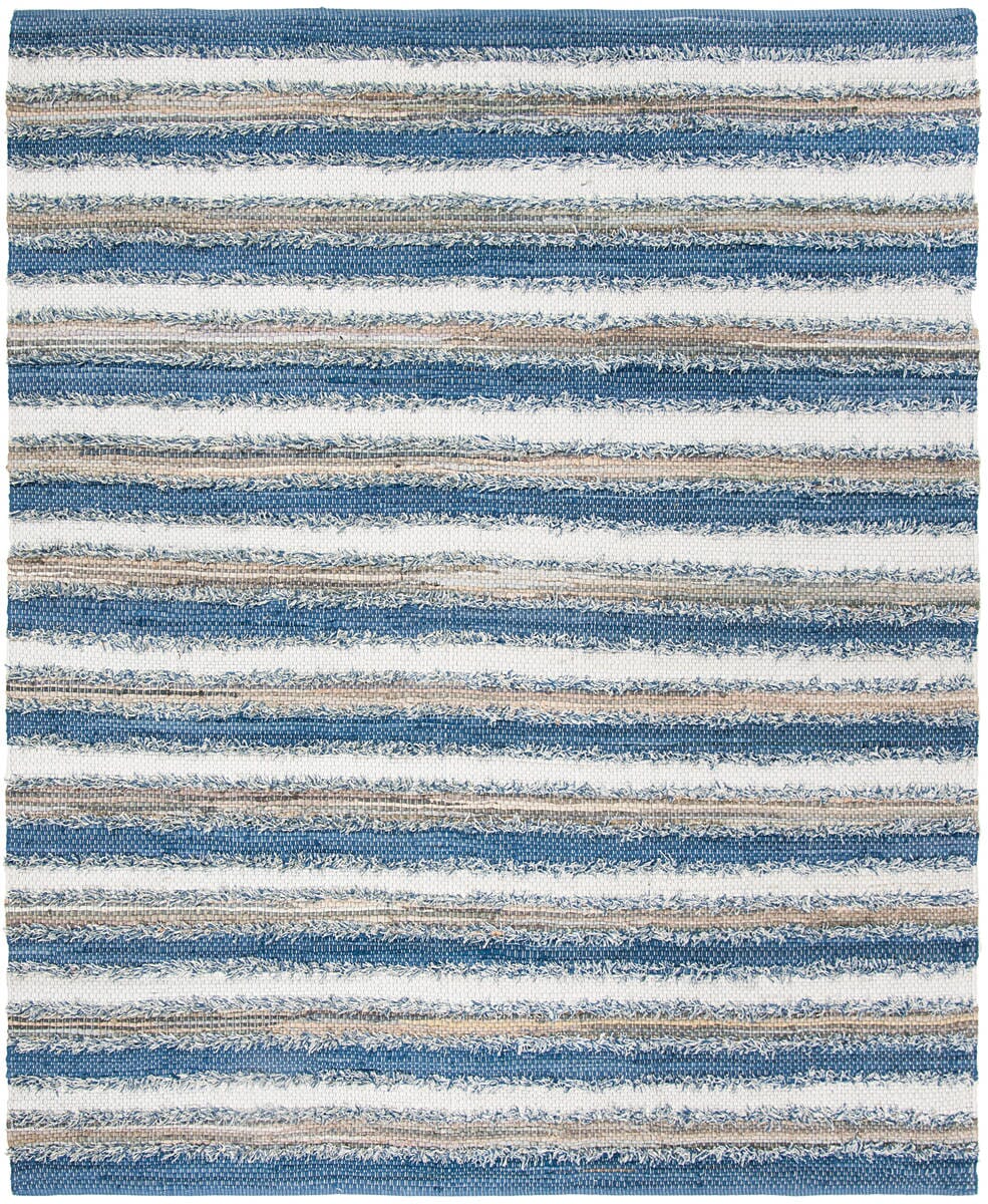 Safavieh Montauk Mtk951B Blue / Multi Striped Area Rug