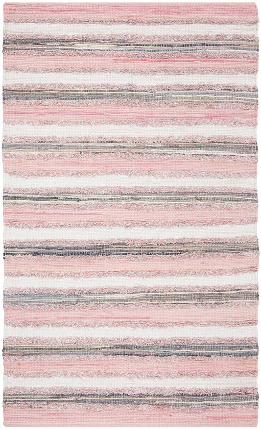 Safavieh Montauk Mtk951D Pink / Multi Striped Area Rug