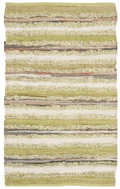 Safavieh Montauk Mtk951G Green / Multi Striped Area Rug