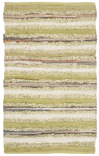 Safavieh Montauk Mtk951G Green / Multi Striped Area Rug