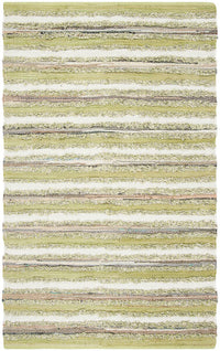 Safavieh Montauk Mtk951G Green / Multi Striped Area Rug