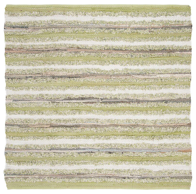 Safavieh Montauk Mtk951G Green / Multi Striped Area Rug