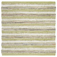 Safavieh Montauk Mtk951G Green / Multi Striped Area Rug