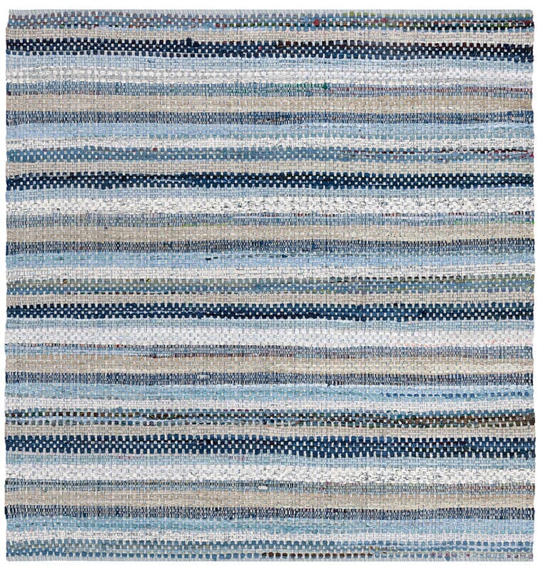 Safavieh Montauk Mtk975B Blue / Multi Striped Area Rug