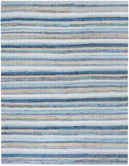 Safavieh Montauk Mtk975B Blue / Multi Striped Area Rug