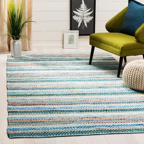 Safavieh Montauk Mtk975C Aqua / Multi Rugs.