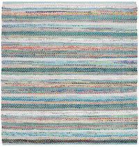 Safavieh Montauk Mtk975C Aqua / Multi Striped Area Rug