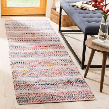 Safavieh Montauk Mtk975D Pink / Multi Striped Area Rug