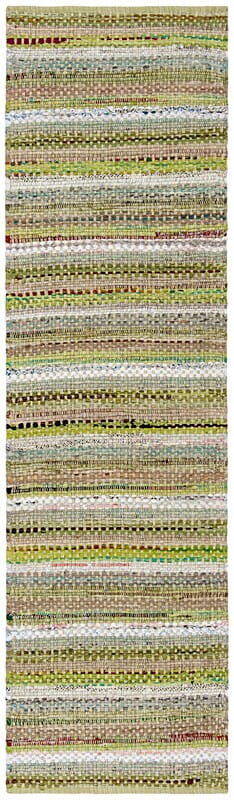 Safavieh Montauk Mtk975G Green / Multi Striped Area Rug