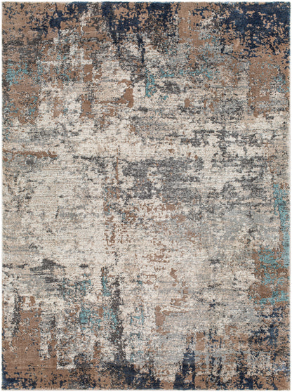 Surya Montana Mtn-2300 Dark Brown, Black, Dark Blue, Charcoal Area Rug