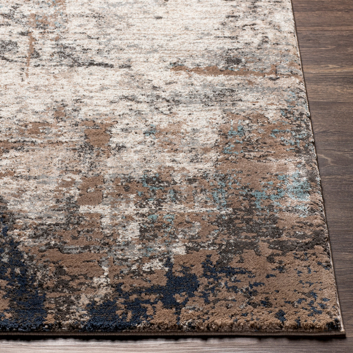 Surya Montana Mtn-2300 Dark Brown, Black, Dark Blue, Charcoal Rugs.