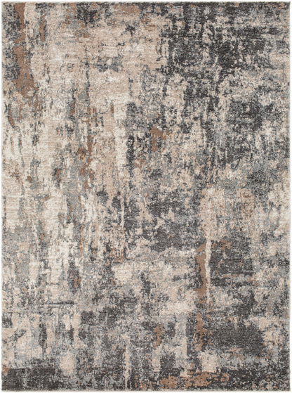 Surya Montana Mtn-2303 Charcoal, Dark Brown, Beige, Medium Gray Area Rug