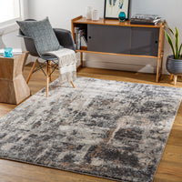 Surya Montana Mtn-2303 Charcoal, Dark Brown, Beige, Medium Gray Area Rug