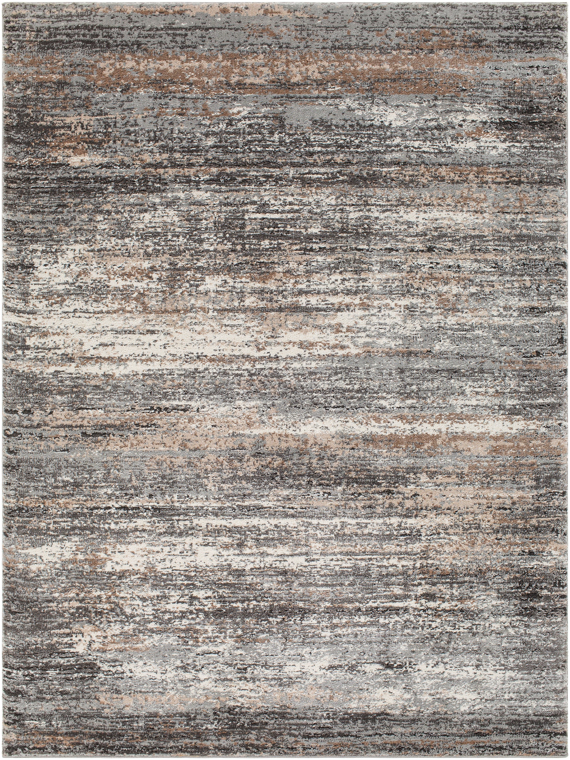 Surya Montana Mtn-2304 Medium Gray, Charcoal, Dark Brown, Beige Area Rug