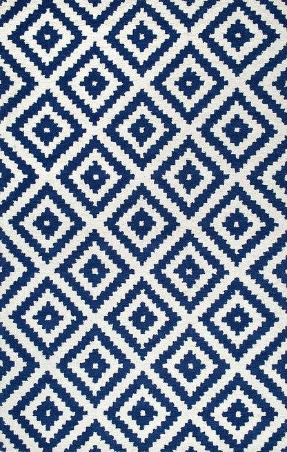 AreaRugs.com Chiyah Xukj238N Navy Geometric Area Rug