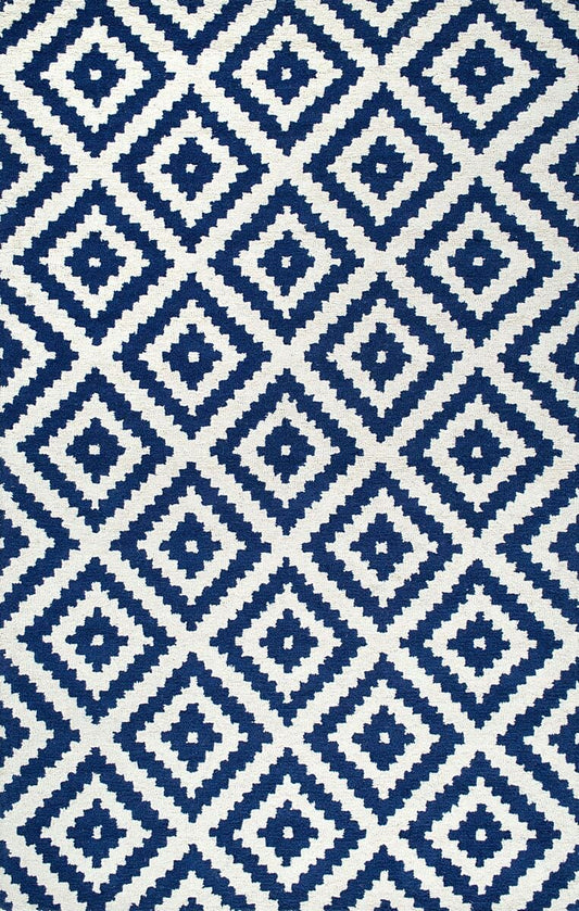 AreaRugs.com Chiyah Xukj238N Navy Geometric Area Rug