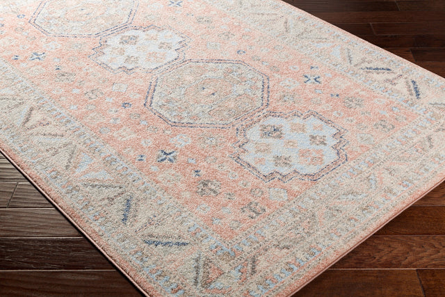 Surya Murat Mut-2303 Coral, Beige, Medium Gray, Tan Rugs.