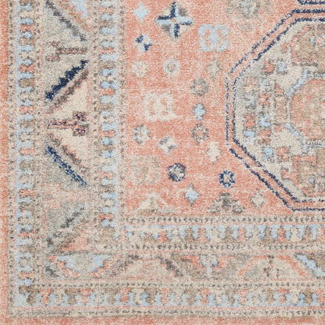 Surya Murat Mut-2303 Coral, Beige, Medium Gray, Tan Rugs.