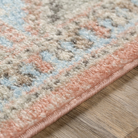 Surya Murat Mut-2303 Coral, Beige, Medium Gray, Tan Rugs.