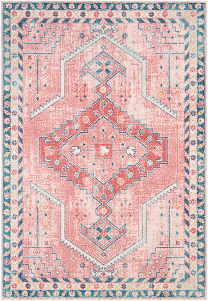 Surya Murat Mut-2314 Blush, Garnet, Navy, White Area Rug