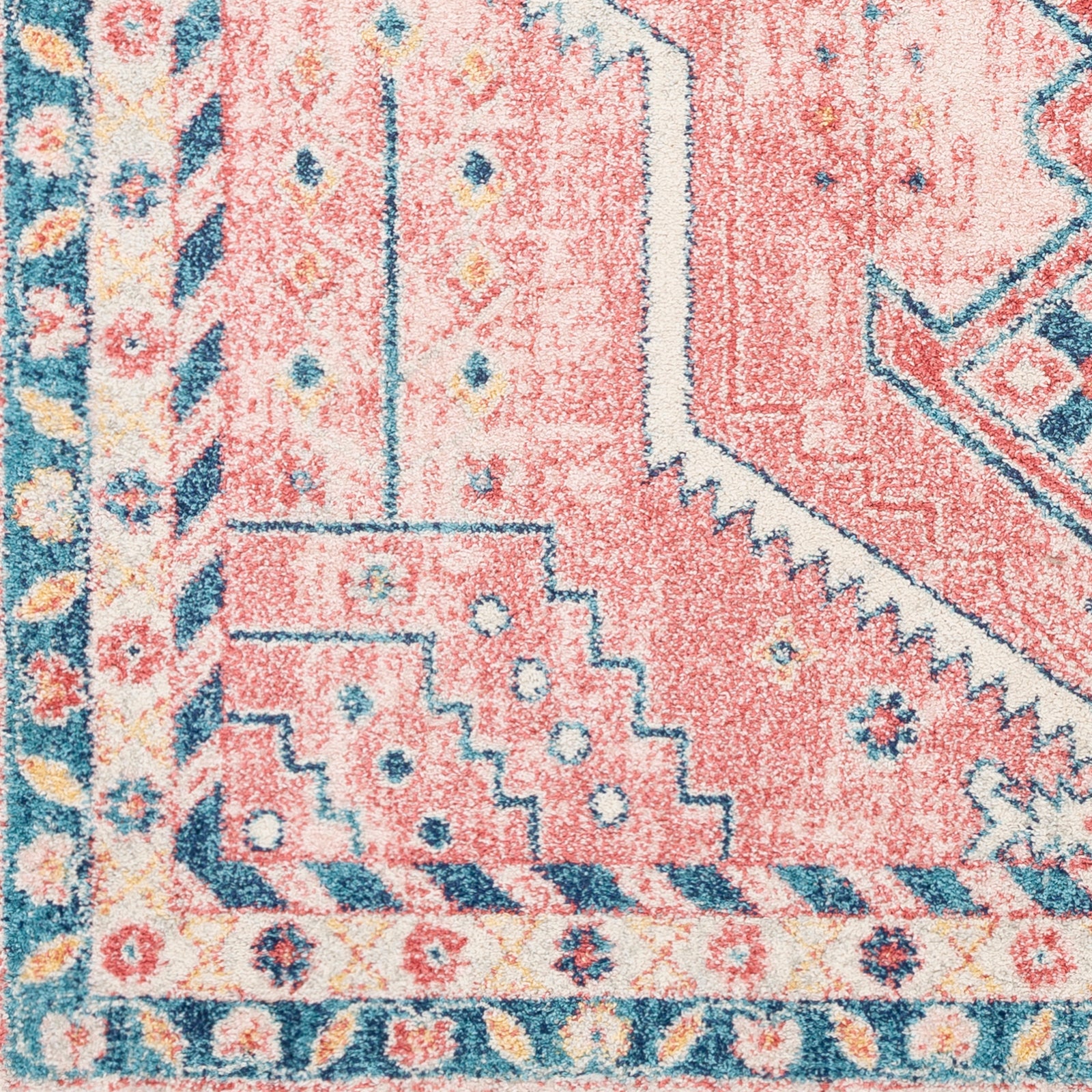 Surya Murat Mut-2314 Blush, Garnet, Navy, White Area Rug