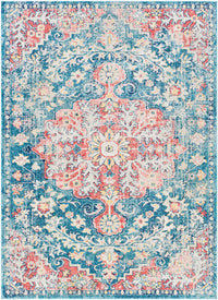 Surya Murat Mut-2322 Dark Blue, White, Bright Yellow, Bright Red Area Rug