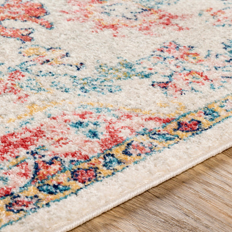 Surya Murat Mut-2323 Bright Red, White, Dark Blue, Bright Yellow Rugs.