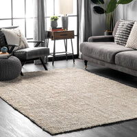 Nuloom Ashli Solid Farmhouse Nas1619B Off White Area Rug