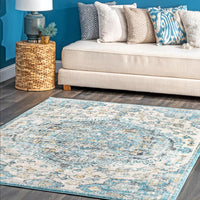 Nuloom Vintage Maranda Nvi3149G Turquoise Area Rug