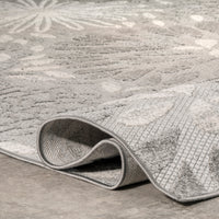 Nuloom Monique Floral Nmo2630B Light Gray Area Rug