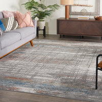 Nourison Rustic Textures Rus12 Grey/Multi Area Rug