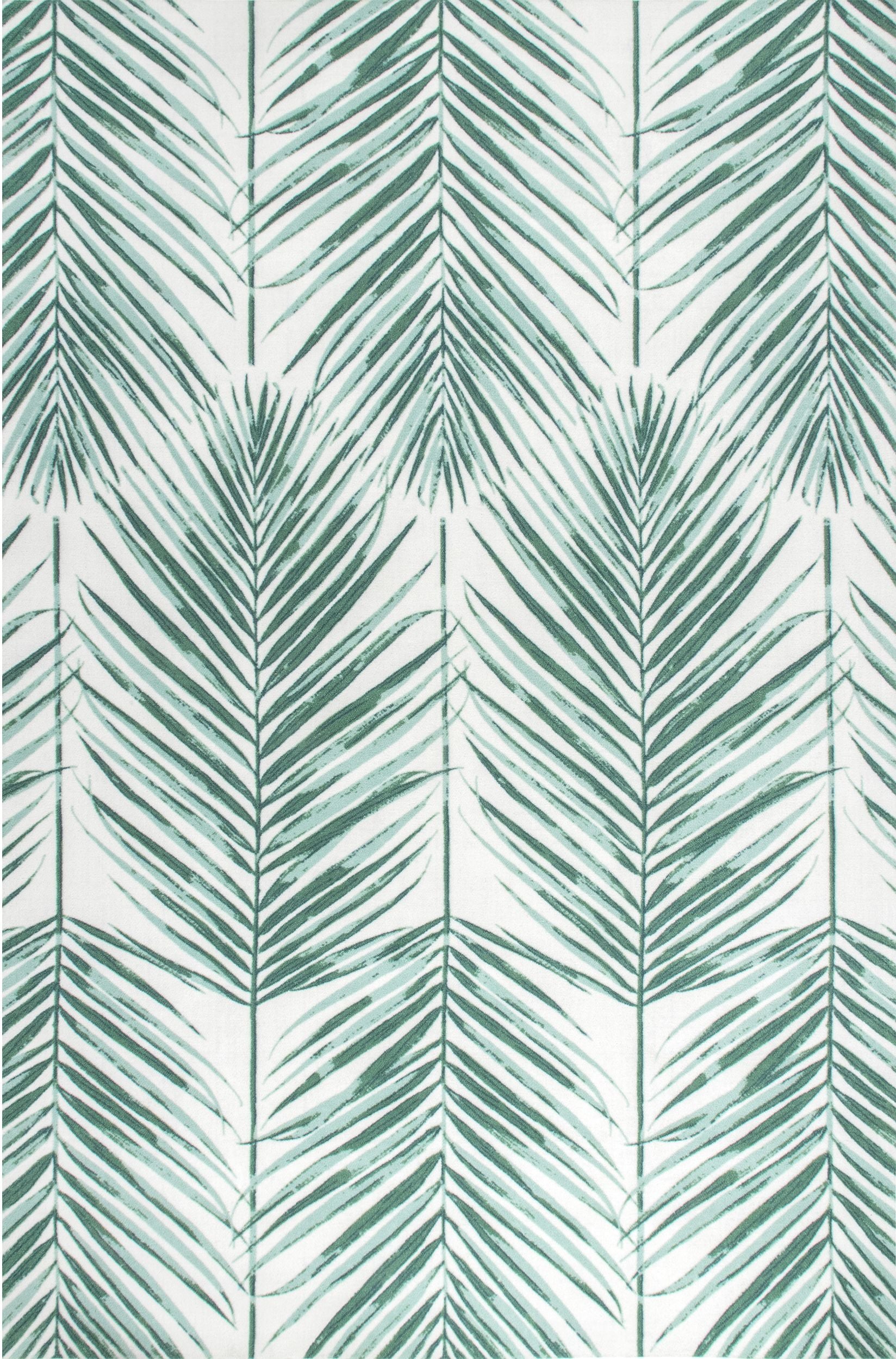 Nuloom Tropical Palm Ntr2024A Green Area Rug