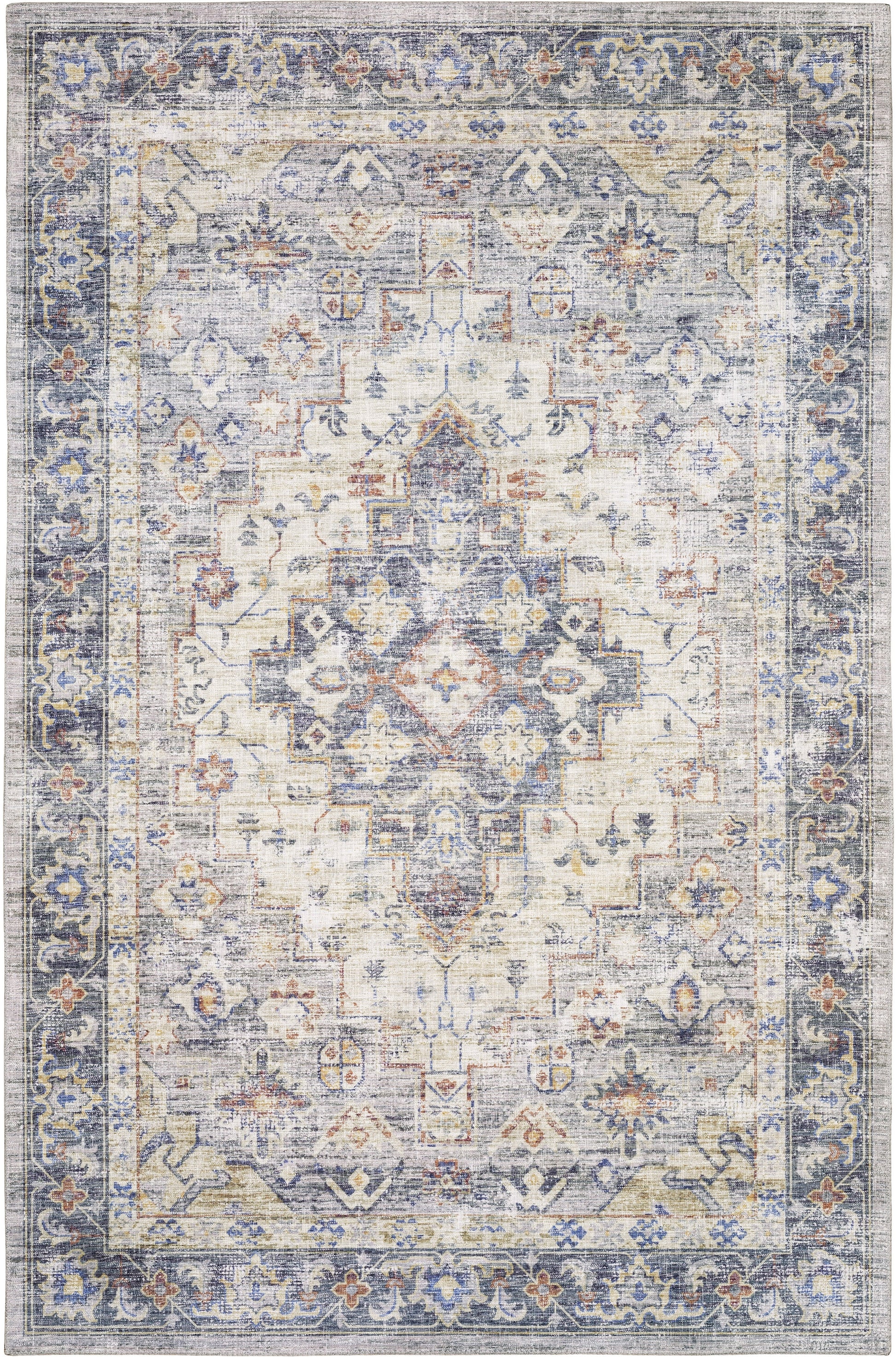 Oriental Weavers Sphinx Myers Park Myp02 Blue/ Gold Area Rug