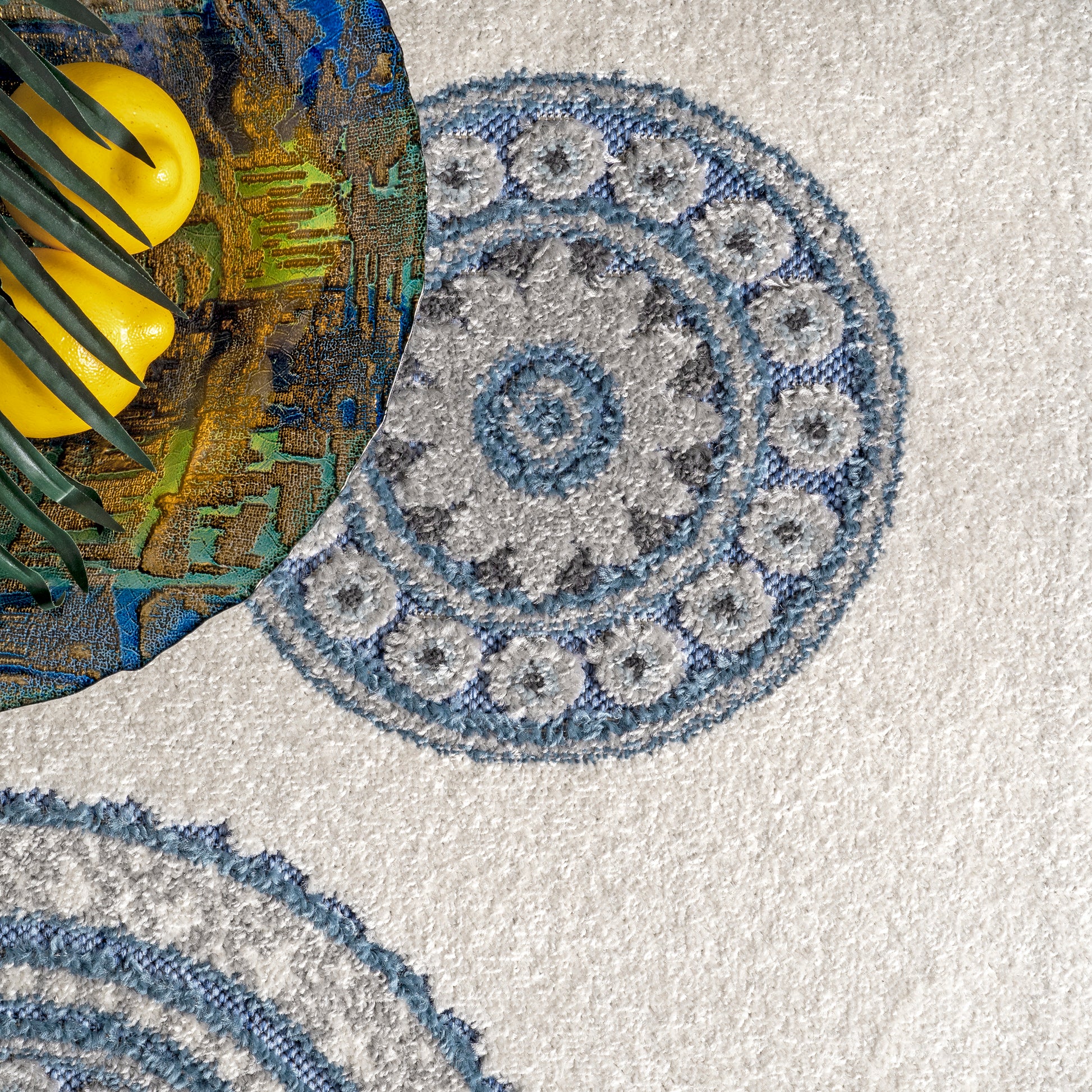 Nuloom Andi Textured Nan1559B Blue Area Rug