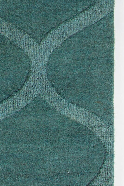 Chandra Mystica Mys29801 Teal Geometric Area Rug