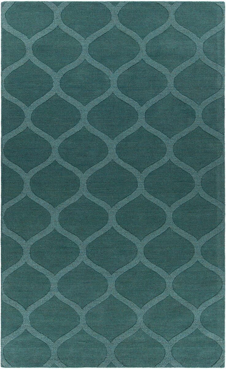 Chandra Mystica Mys29801 Teal Geometric Area Rug