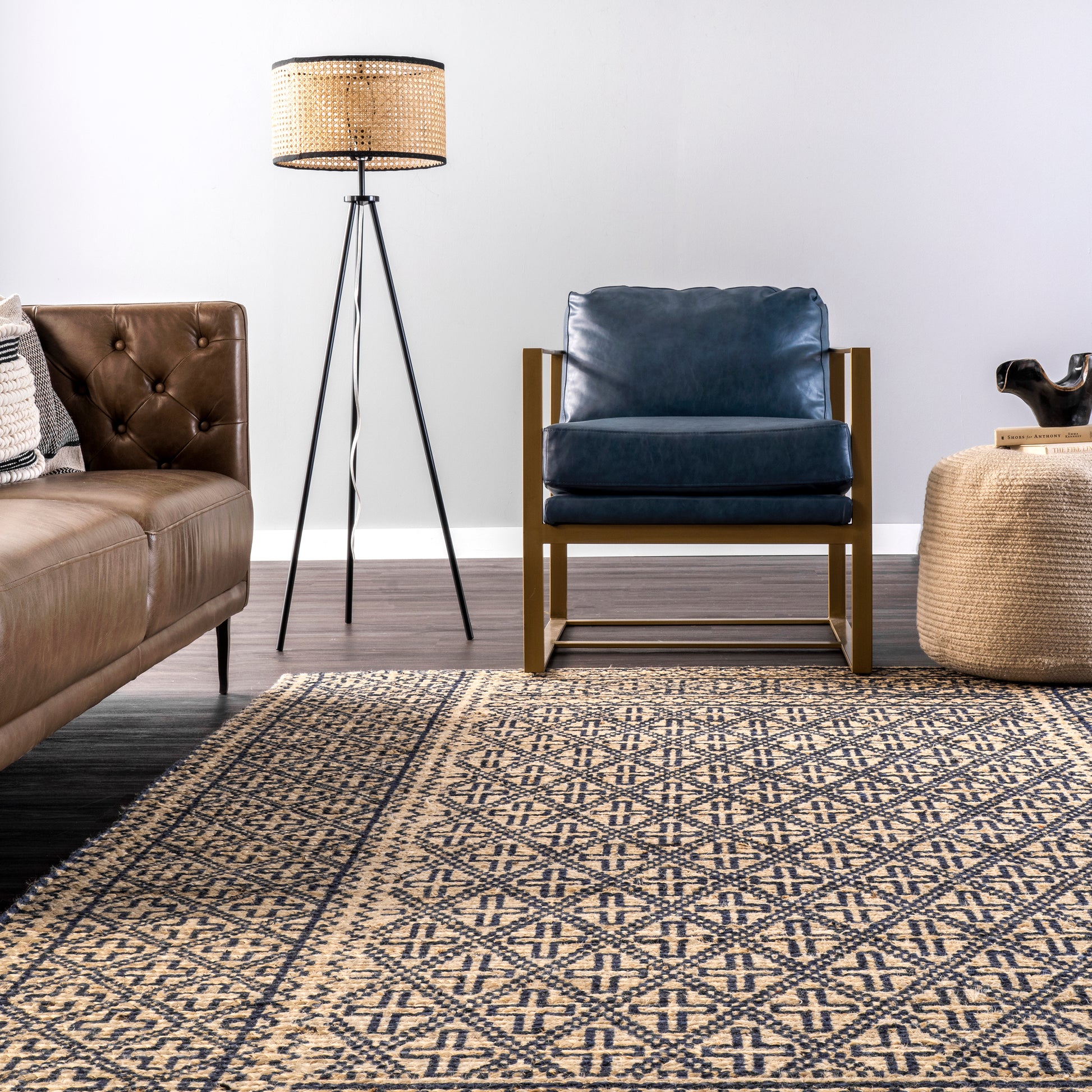 Nuloom Lorelei Trellis Nlo2821A Blue Area Rug