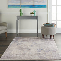 Nourison Silky Textures Sly06 Ivory / Grey Area Rug