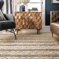 Nuloom Liberty Stripes Nli2822A Natural Area Rug