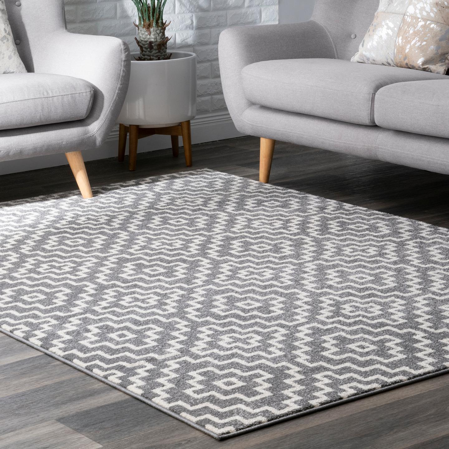 Nuloom Trellis Hedy Ntr3299A Gray Area Rug