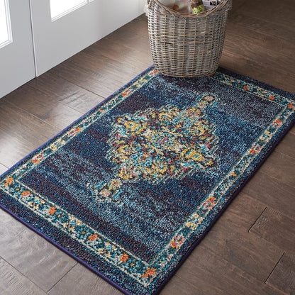 Nourison Passionate Pst01 Navy Area Rug