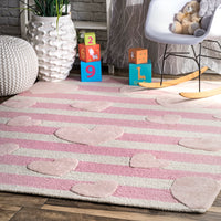 Nuloom Hearts Cochran Nhe2701A Pink Area Rug