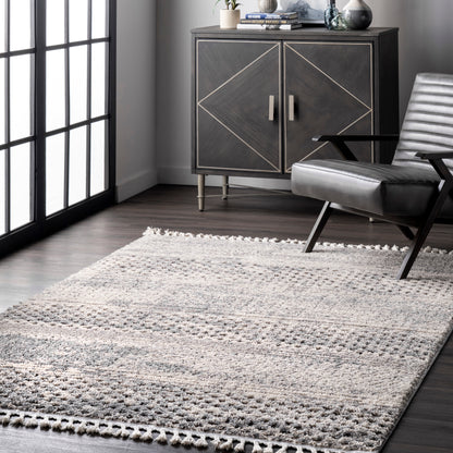 Nuloom Lira Textured Nli2331A Gray Area Rug