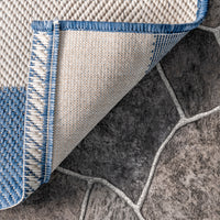 Nuloom Alexis Striped Nal2865B Blue Area Rug