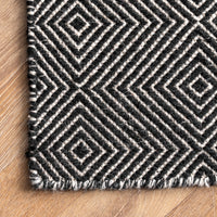 Nuloom Ago Hand Woven Nag2102A Black Area Rug