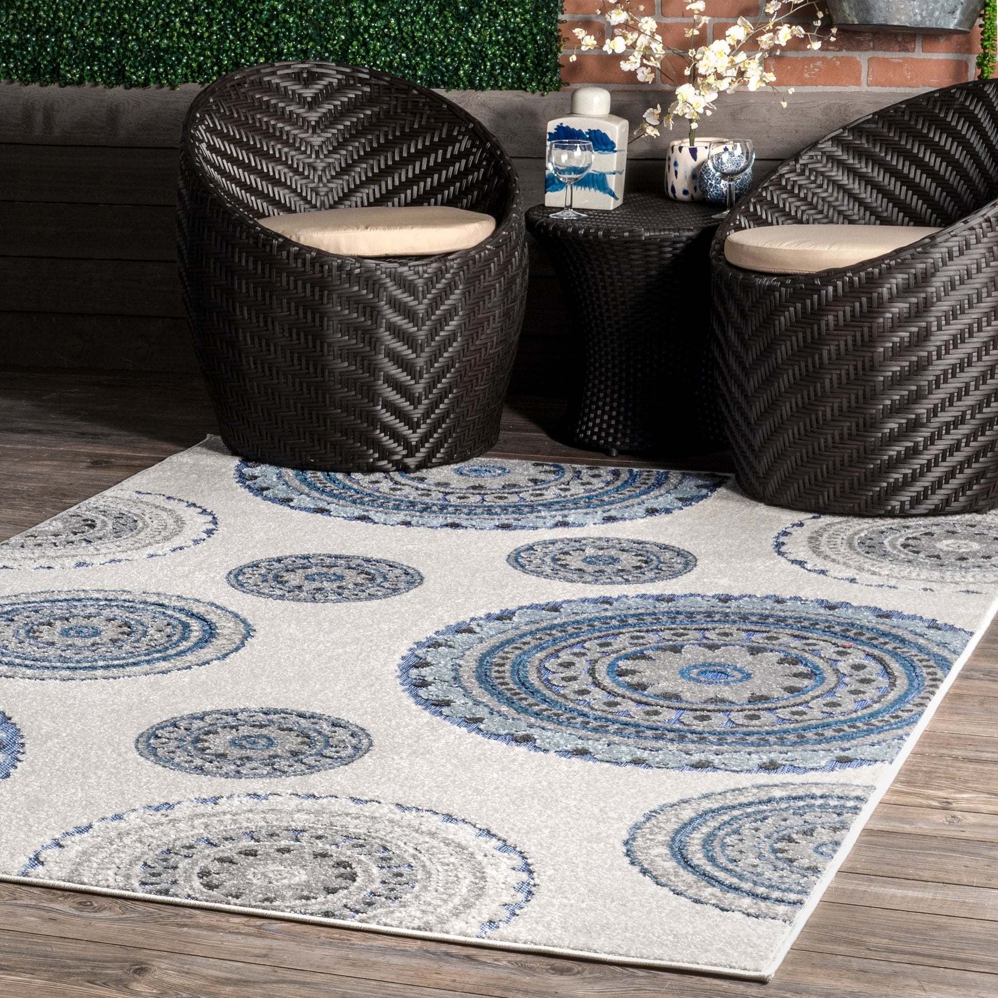 Nuloom Andi Textured Nan1559B Blue Area Rug