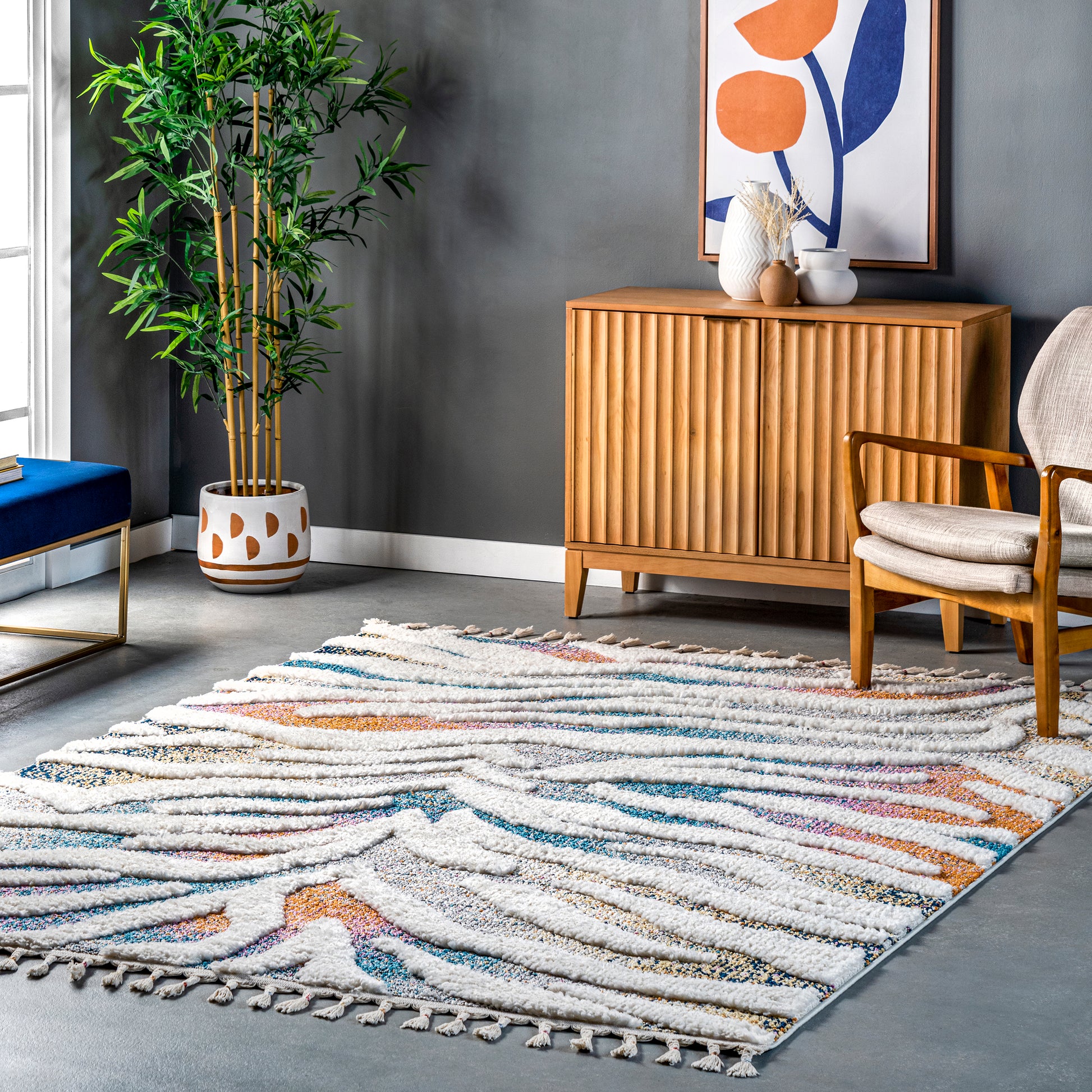 Nuloom Luci Zebra Nlu2992A Ivory Area Rug