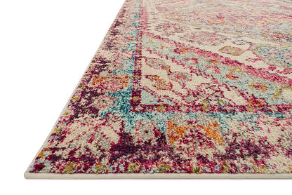 Loloi Nadia Nn-03 Aqua / Pink Vintage / Distressed Area Rug